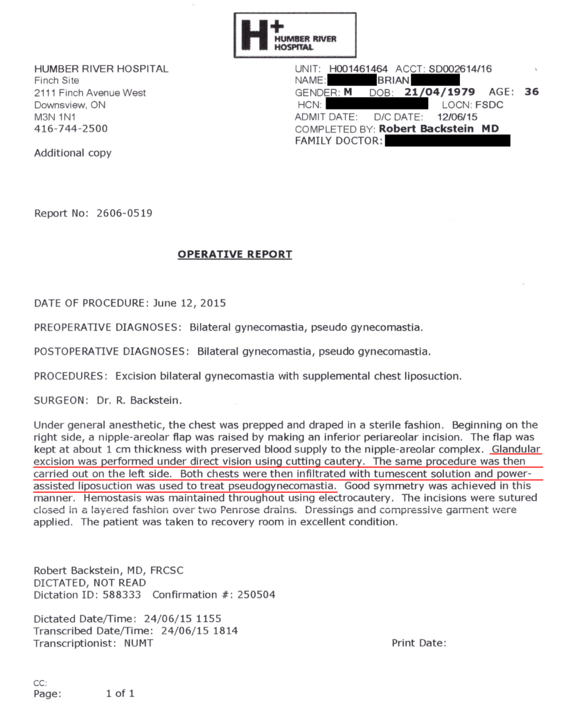 Operative Report